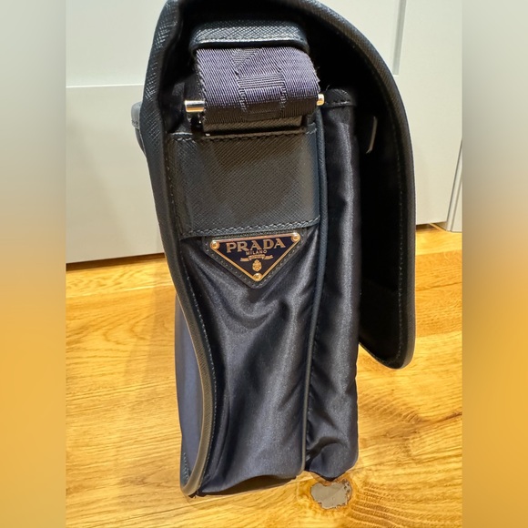 Prada Messenger Bag - Medium, Navy Blue Nylon - Picture 8 of 11